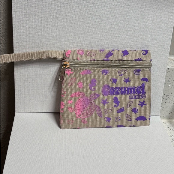 Handbags - Women's Pink and Yellow Pouch